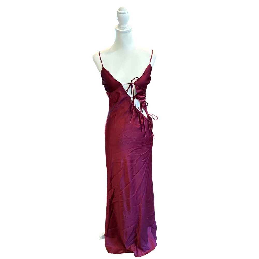 LIONESS x REVOLVE About A Girl Maxi Dress in Maroon Size XS - Picture 4 of 7